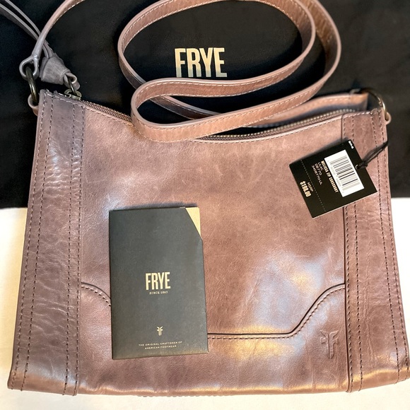Frye Handbags - Frye Melissa Zip Crossbody, lilac, leather NWT
